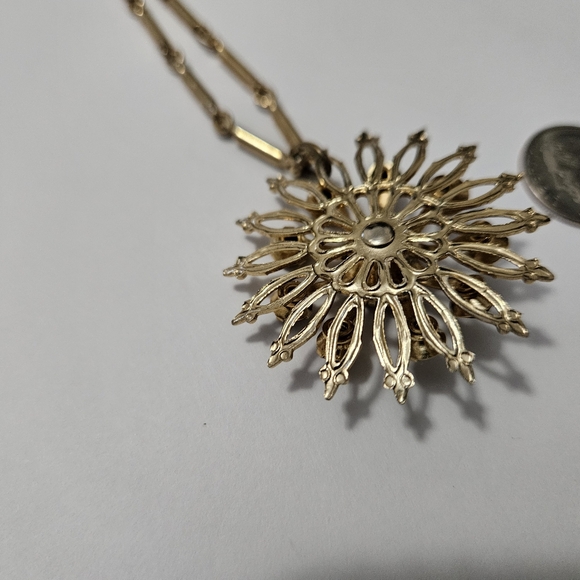 Vintage Ruby Rhinestone Brooch - Picture 8 of 10